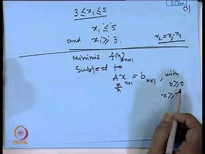 Mod-01 Lec-14 Matrix form of the Simplex Method