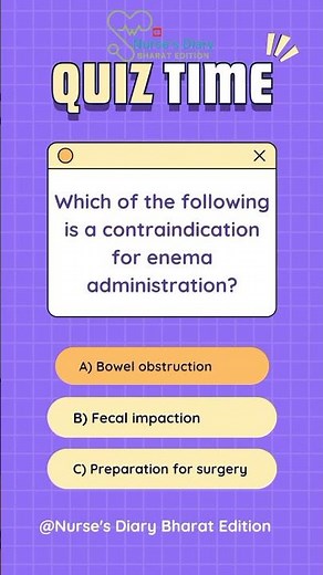 Enema Administration/ Nursing MCQ Series 01.100