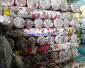 [Hot Item] Foreign Trade Export Order Flower Printing Sheet Cloth Pillow Polyester Fabric, China Fabric Supplier