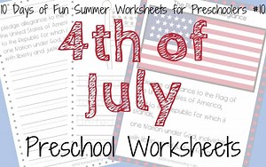 4th of July Preschool Worksheets - Homeschooling 4 Him
