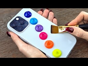 GENIUS! Look What I Did with iPhone and Acrylic Paint - So Easy!
