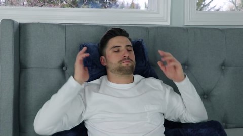 Husband Pillow XXL The Original for Adults - 30" Tall Backrest for Sitting Up in Bed - Firm Support Reading & Bed Rest Pillows for Adults, Neck Roll, Removable Cover - TV - Pink