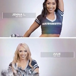 Meet the gorgeous 2019 RAIDERETTES in Dallaswear! 🖤#RaiderNation #Raiderettes #dallaswearslays #dallaswear #procheer #prodance #auditions #nflcheerleaders #madeintheusa | Dallaswear Uniforms