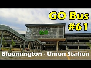 4K GO Transit Route 61 Bus Ride from Bloomington (Richmond Hill) GO to Union Station