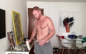Furry Ginger Hunk stroking