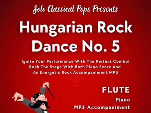Hungarian Rock Dance No. 5 (Flute & Piano) | Teaching Resources