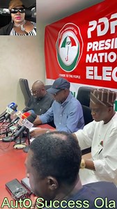 Press Conference by the PDP National Publicity Secretary, Hon Debo Ologunagba, calling on INEC to stop collation of results of the Presidential Election at the International Conference Center, Abuja. #StopTheCount #NigeriaDecides2023 | Auto Success ola