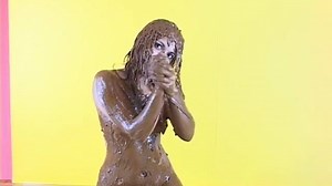 hot girl covered in messy chocolate, nokia77