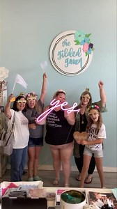 We just keep having fun! #Yes 🎉 #HappyDance #BridalParty Getting ready for your #BestDayEver in a blast with us! 💞💫🎊 | Gilded Gown