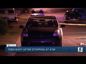 16-year-old shot in attempted robbery at ATM, police say