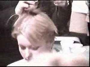 Young Woman's Headshave for Charity