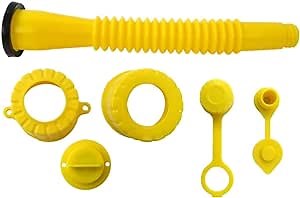 Gas Can Spout Nozzle Vent Kit Replacement for Plastic Gas Cans Old Style Cap for most Blitz, Midwest,for Scepter and Briggs & Stratton gas cans