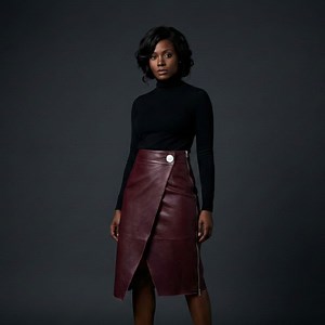 Asymmetrical Wrap Midi Skirt, High Waist Detailed Bottoms, Side Zip Structured Lower-wear, Genuine Leather Women Outfit, Statement Wear - Etsy Canada