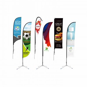 [Hot Item] Advertising Custom Flying Banners Teardrop Flag Feather Flag Banners Beach Flags