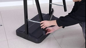 A-Frame Sign Stand Sidewalk Curb Sign Double-Sided Poster holder, 24 x 36 Inch Black (Single side + Blackboard)