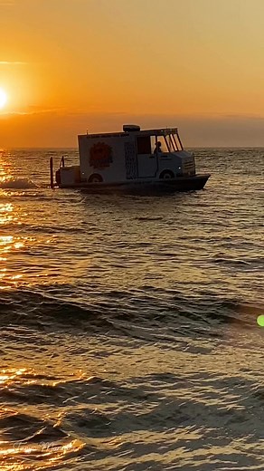 Ice-cream Man to the rescue! 🍦🌴🌺 #beach #icecream #sunset #foryou | Tonya Moncure