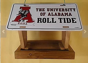 Alabama Crimson Tide License Plate Bird Feeder - Etsy