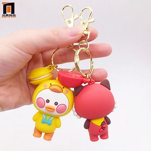 [Hot Item] Personalized Cartoon 2D 3D PVC Keychain Design Logo Key Chain Car Bag Decoration Keyring Promotional Gift Custom Rubber Keychain