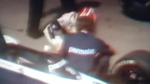 Nelson Piquet with a burnt foot - Canadian Grand Prix - 1984. | Nelson Piquet Monster Racing