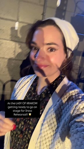 Backstage with Josie as The LADY OF KRAKOW getting ready to go onstage for Dress Rehearsal! 🌟. Showtime is this Friday and Saturday! DM for ticket link! | Ashley Nicole Soprano