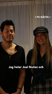 Snart är det dags för riksfinalen i P4 Nästa! Träffa Joel Nuñez & Cecilia Kallin innan de kliver upp på riksfinalscenen i Västerås! 🌟🏆 Vill du rösta på Joel Nuñez & Cecilia Kallin kan du sms:a 3508 till 72020 eller ringa 0991-3508. Du kan rösta upp till tio gånger. Du kan höra alla finallåtarna på sverigesradio.se/p4nästa #p4nästa | Sveriges Radio P4