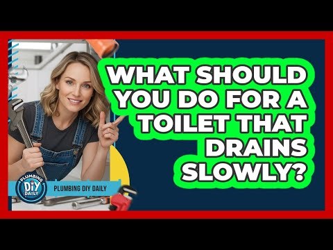 What Should You Do For A Toilet That Drains Slowly?
