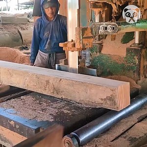 130K views · 988 reactions | Cutting massive logs into planks | Crafty Panda | Facebook