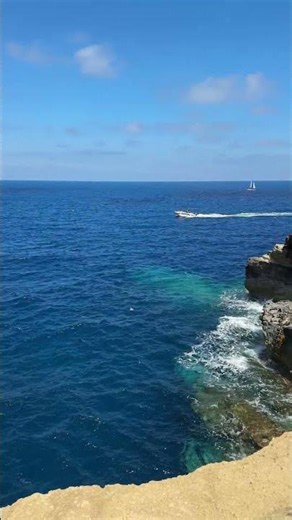 Hidden Beauty of Gozo Malta 🇲🇹 | Crystal Blue Sea & Cliffs #Shorts