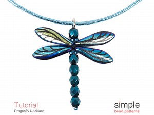 Beaded Dragonfly Tutorial PDF: "dragonfly Necklace" Design - Etsy UK