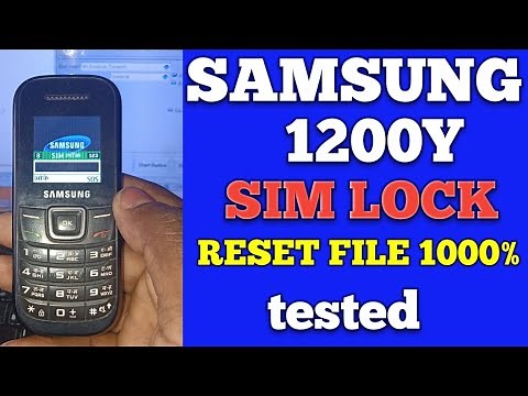 SAMSUNG E 1200Y SIM LOCK RESET BY MIRACLE CRACK FLASHING /10000%