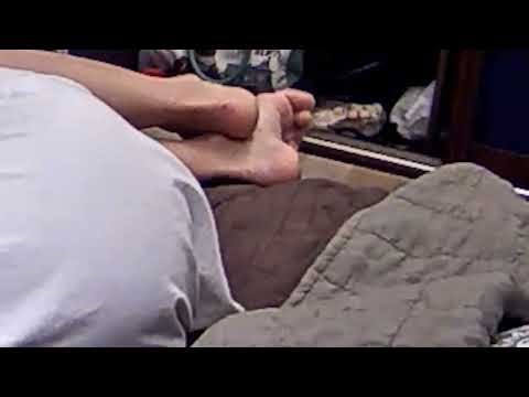 Candid feet and soles. Smooth toe wiggle