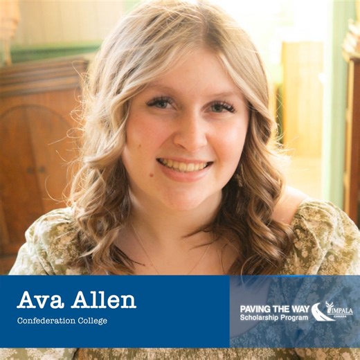 Congratulations to Ava Allen, daughter of Madeleine Allen and Ashton Allen, on receiving a Paving the Way scholarship this year. 🤩 Ava is attending Confederation College in Thunder Bay and is working on her Bachelor of Science in Nursing. “I’m looking forward to learning what it takes to become a nurse, and the general study of the practice of a registered nurse, as well as making lifelong friendships with classmates,” Ava said. “This scholarship helps me pay for my tuition, and takes some stre