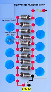 39K views · 276 reactions | High voltage multiplier circuit #viralreels #electrician #viral | Electric 2.0 | Facebook