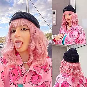 Amazon.com: forfeels Short wavy wigs with bangs : Clothing, Shoes & Jewelry