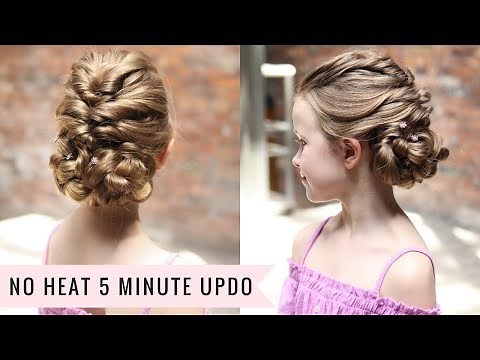 5 Minute Updo... WITHOUT HEAT😱 by SweetHearts Hair
