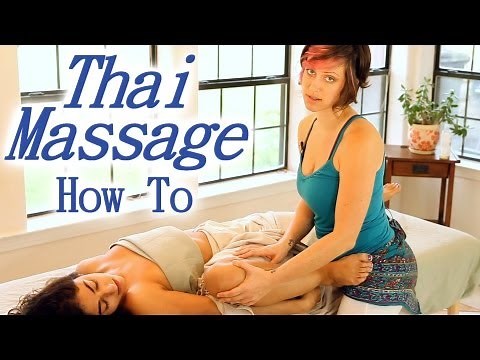 Thai Asian Massage Techniques Table Therapy, Body Leg Stretching How To Jen Hilman