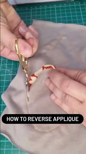 How to easily sew a reverse applique - sewing with knit fabrics