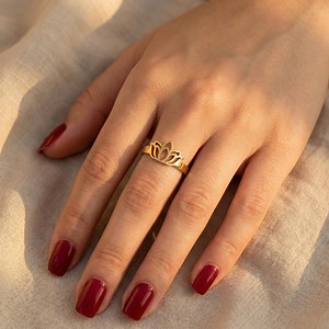 Lotus Flower Ring, Lotus Symbol Ring, Handcrafted Ring, Flowers Ring, Dainty Ring, Spiritual Ring, Gift for Her,valentines Day Gift - Etsy Canada