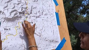 Map of search area for Payson flood victim