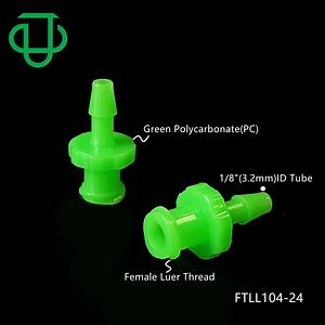 [Hot Item] Ju Factory Direct Plastic Green PC 1/8" 3.2mm Barbed Tube Fitting Female Luer Lock Connector for Luer Lock Syringe