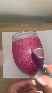 Coat #2 of our Peek-a-boo wine glass | Glass That Glitters