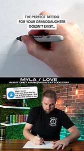 [Ep. 1235] 👍 Myla / Love ❤️ Ambigram Tattoo Idea By Mr. Upsidedown Email: mark@wowtattoos.com for more info about having one drawn for you and visit wowtattoos.com for hundreds more ambigrams. #tattoo #love | Mr. Upsidedown