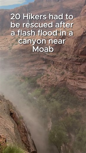 23K views · 124 reactions | A huge monsoon has caused flooding in canyons near Moab, stranding hikers. #weather #monsoons #thunderstorm #canyon #nature #hiking Video Credit: sylvanslacks Photo Credit: Grand County Sheriff's Search and Rescue | Outside Magazine | Facebook