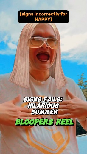 Signs Fail: Hilarious Summer Bloopers Reel 🫣🫢😳🥶😎😇🥹 🌞☀️🍉⛱️ #signoftheday #signoftheday_asl #learninglanguages #aslstudent #learningasl #signlanguage #deaf #learningsignlanguage #aslclass #americansignlanguage #signlanguagelessons #deafandproud #deafculture #asllearning #vocabularywords #deafcommunity #learnasl #fyp #page #foryoupage #aslteacher #asllearner #signwithjh #aslcommunity #foryou #summer #summervibes #summertime #summer2023 | Jason Hurdich, Certified Deaf Interpreter- Personal 