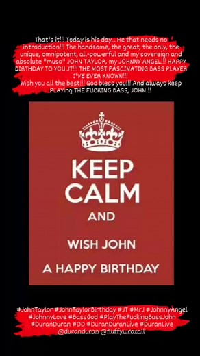 26 reactions · 7 comments | #Duraniversary Nigel John Taylor, born...