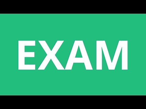 How To Pronounce Exam - Pronunciation Academy