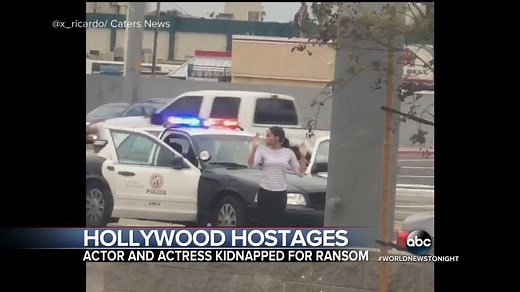 HOLLYWOOD HOSTAGES: Police say an actor and actress were kidnapped, one of them brutalized and the other forced to write a $10,000 check for ransom. Linsey Davis reports. https://abcn.ws/2lSyTIt | ABC World News Tonight with David Muir