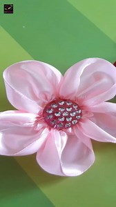 Flowers with Ribbon | Flower Craft Idea with Ribbon | Art of Handicraft
