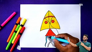 28 reactions | How to draw kite from 4 number / easy drawing | AP Drawing | Facebook