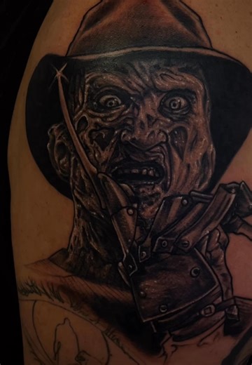 Freddy on Halloween - perfect addition to horror sleeve | Immortal Tattoo